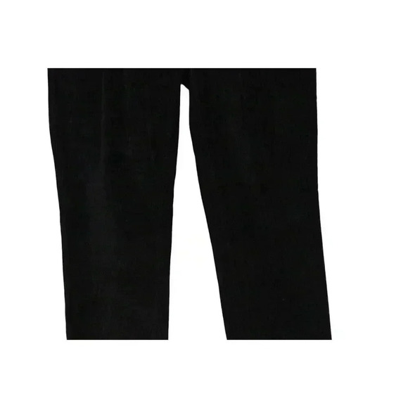 NWT Alison Sheri Corduroy Pants Small Pleated Straight Leg Academia Preppy Black - Picture 3 of 12